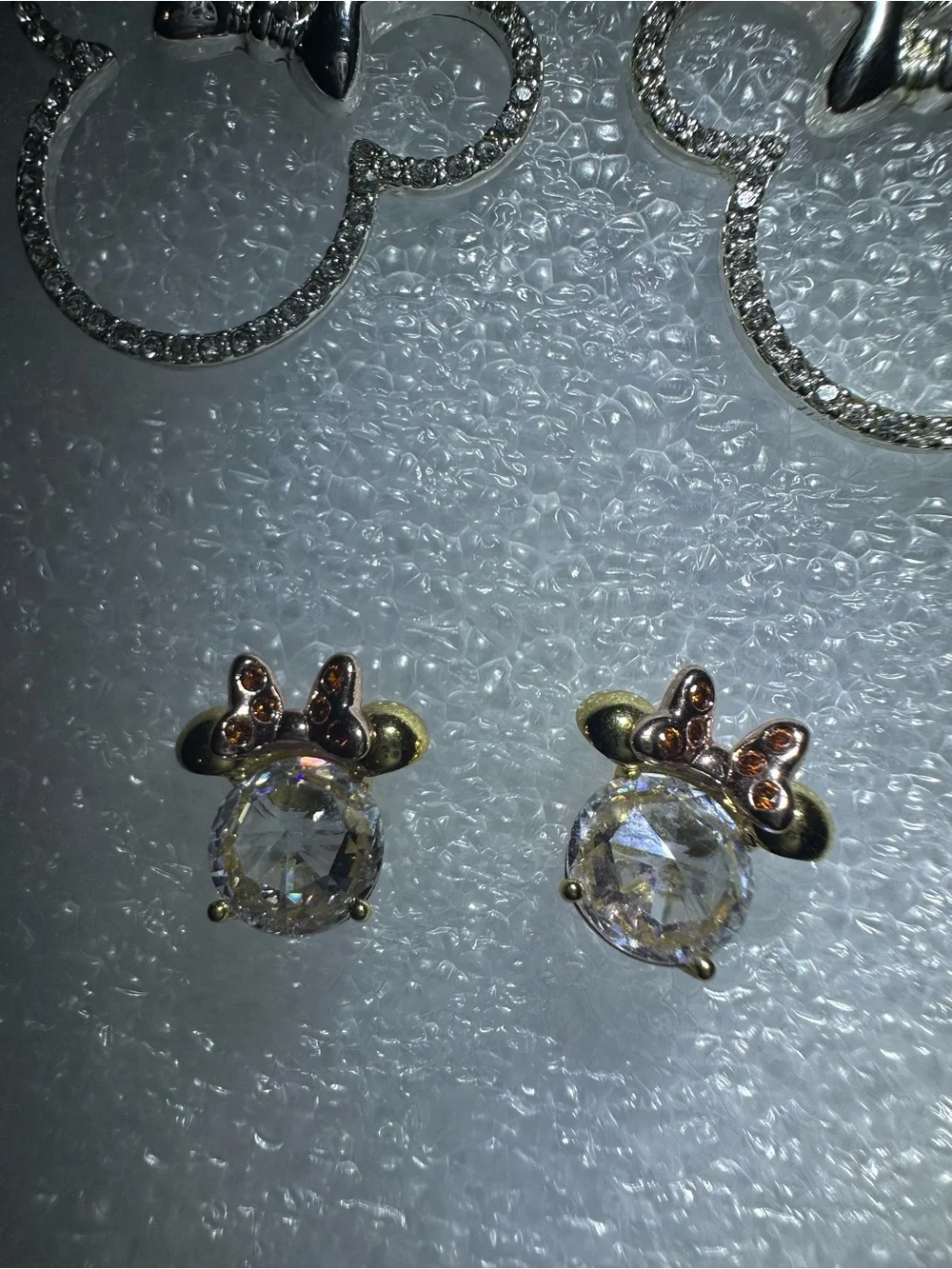 Kids Minnie Mouse Style Earring Set - Silver, Gold, Black, Blue, Pink